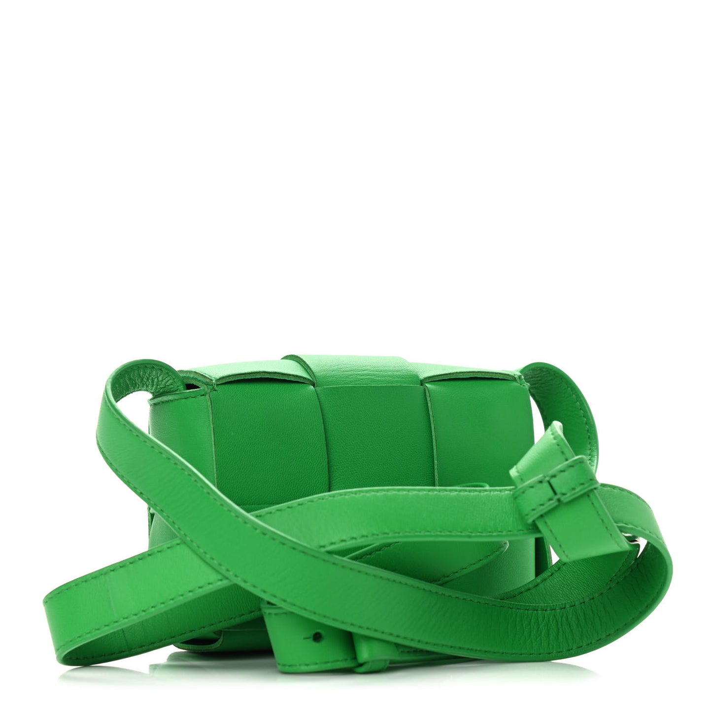 Lambskin Maxi Intrecciato Extra Mini Cassette Crossbody Bag Parakeet