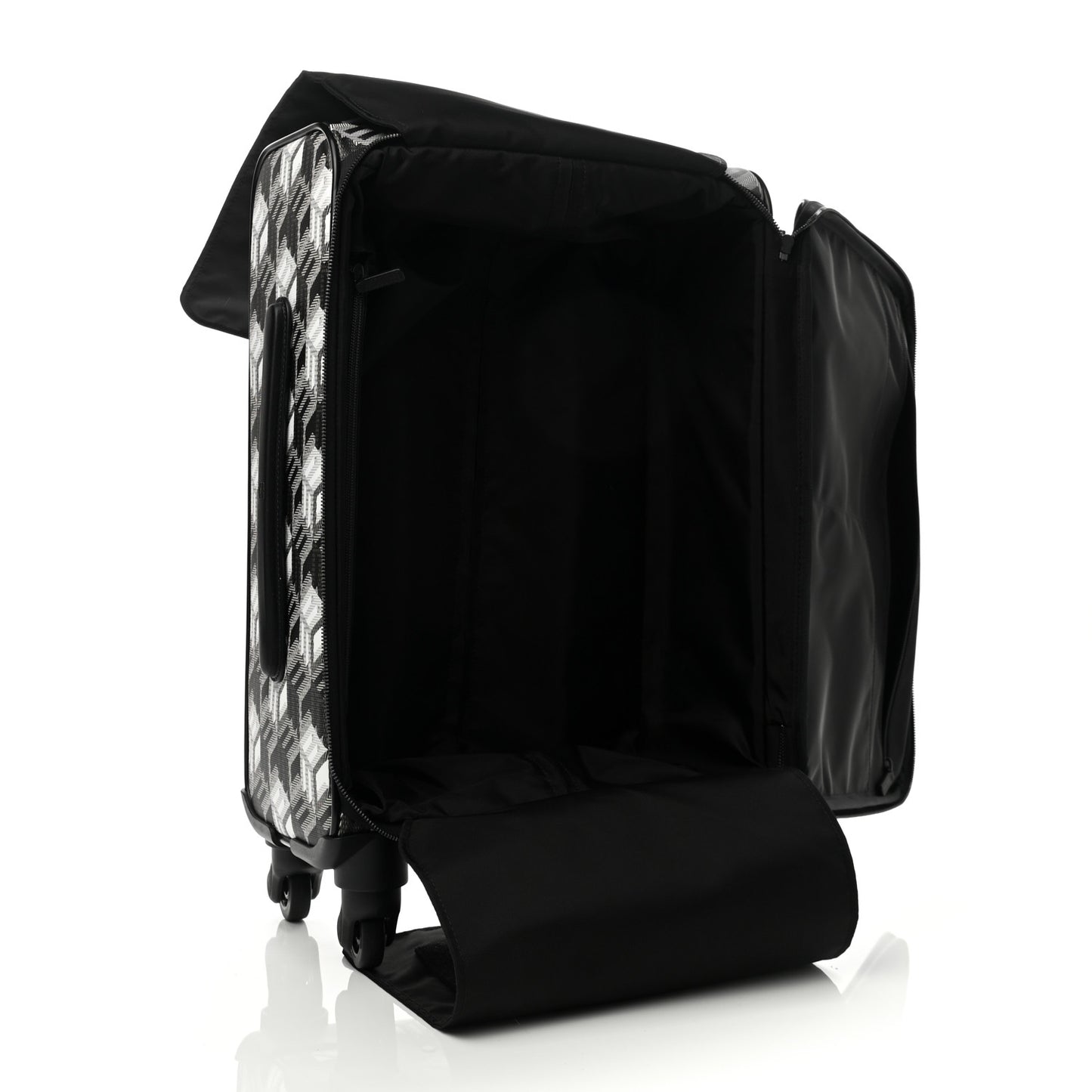 Canvas Monogram Small Cabin Traveler Trolley Suitcase Black White