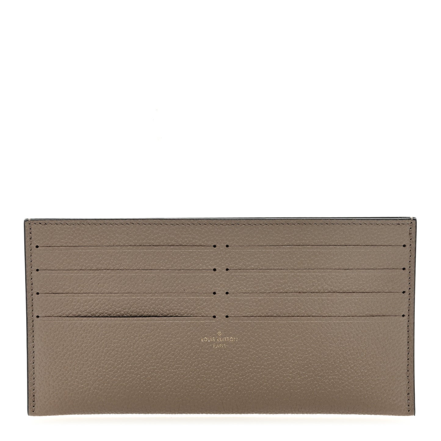Calfskin Felicie Chain Wallet Card Holder Insert Tourterelle
