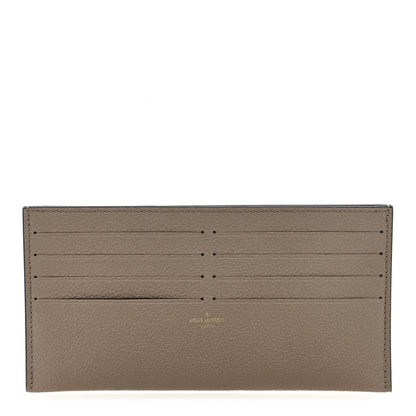 Louis Vuitton Calfskin Felicie Chain Wallet Card Holder Insert Tourterelle 1 of 6