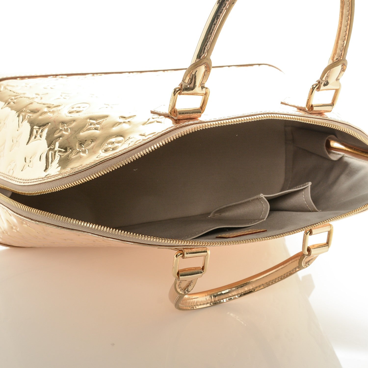 Louis Vuitton Monogram Miroir Alma MM Gold 5 of 6