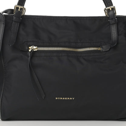 Burberry Nylon House Check Diaper Tote Black 9 of 15