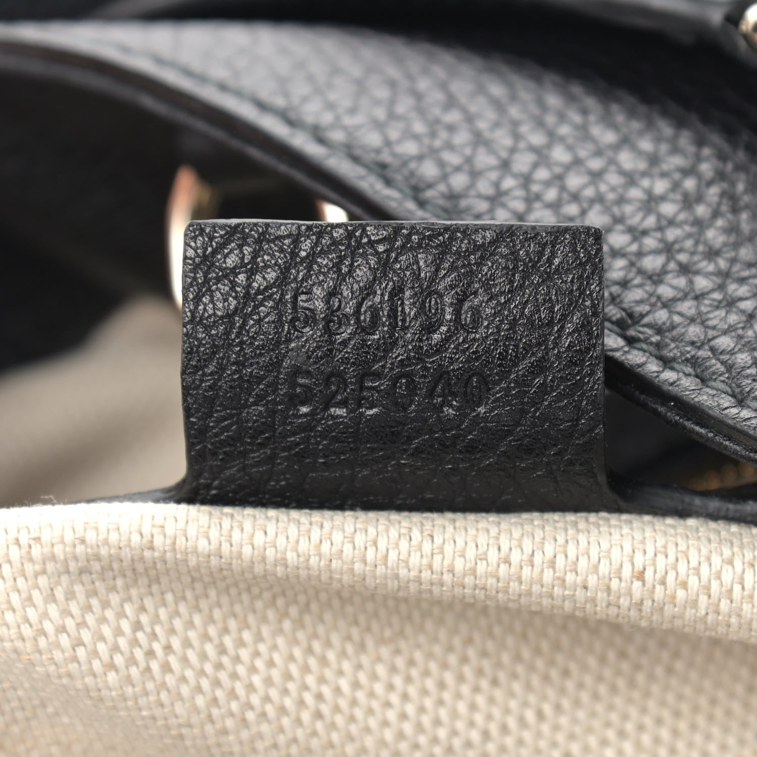 Gucci Pebbled Calfskin Medium Soho Chain Shoulder Bag Black 7 of 9