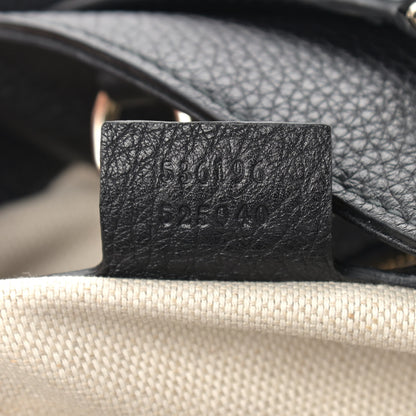 Gucci Pebbled Calfskin Medium Soho Chain Shoulder Bag Black 7 of 9