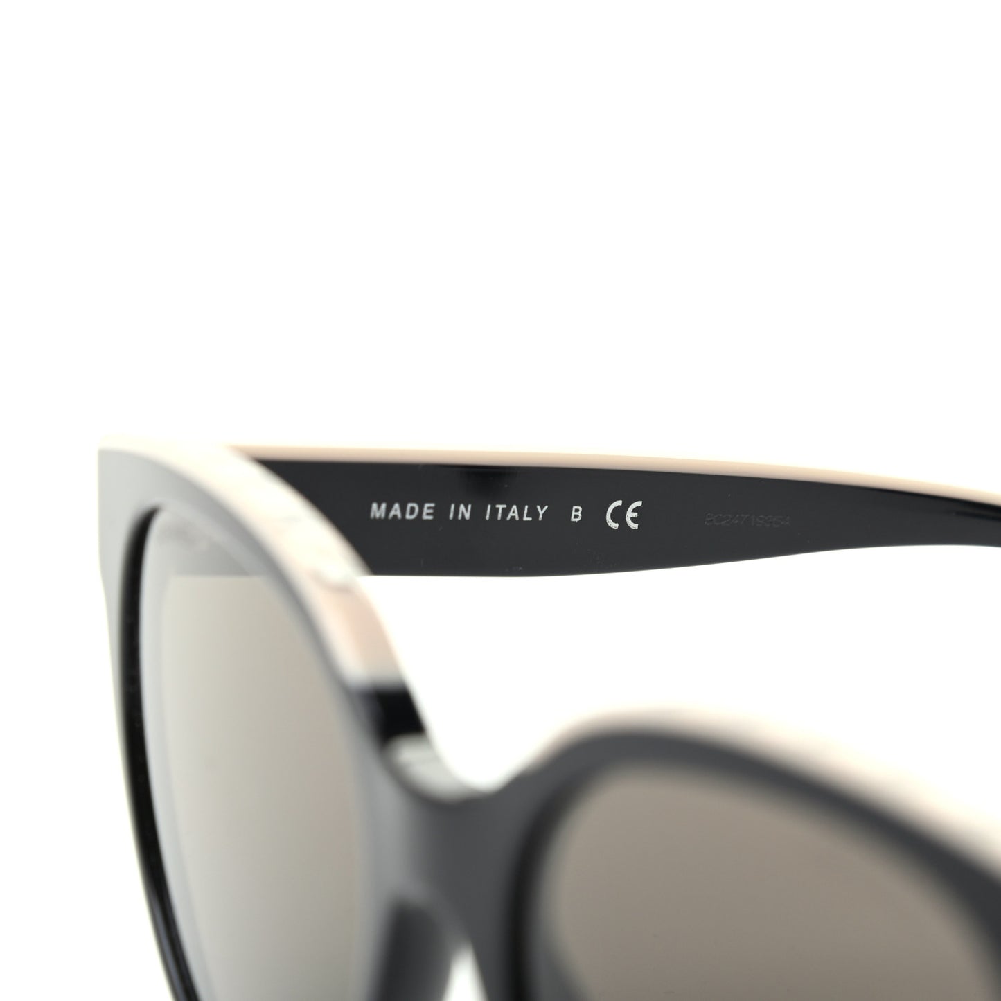 Acetate CC Butterfly Sunglasses 5414 Black Beige