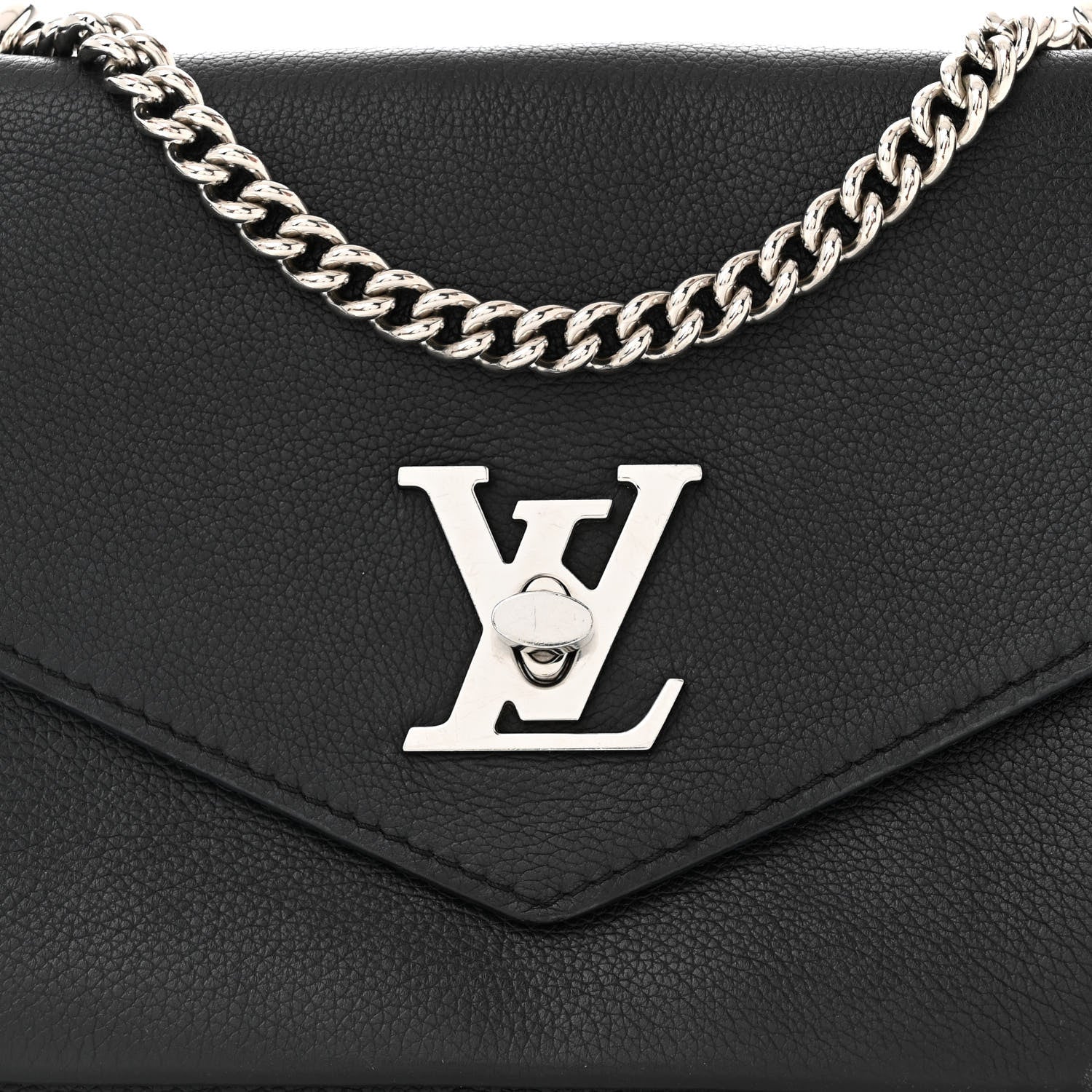 Louis Vuitton Soft Calfskin My Lockme Chain Bag BB Black 8 of 10