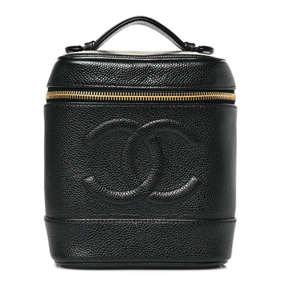 Chanel Caviar Vanity Cosmetic Case Black 1 of 10