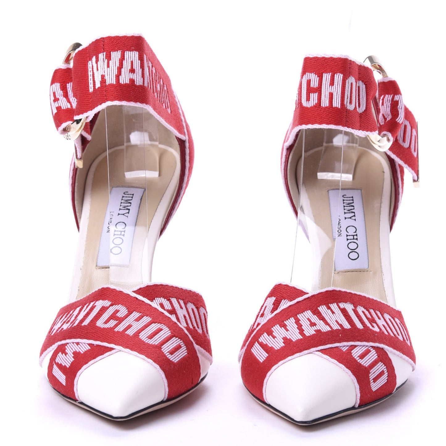 Canvas Bea 100 Pumps Red White