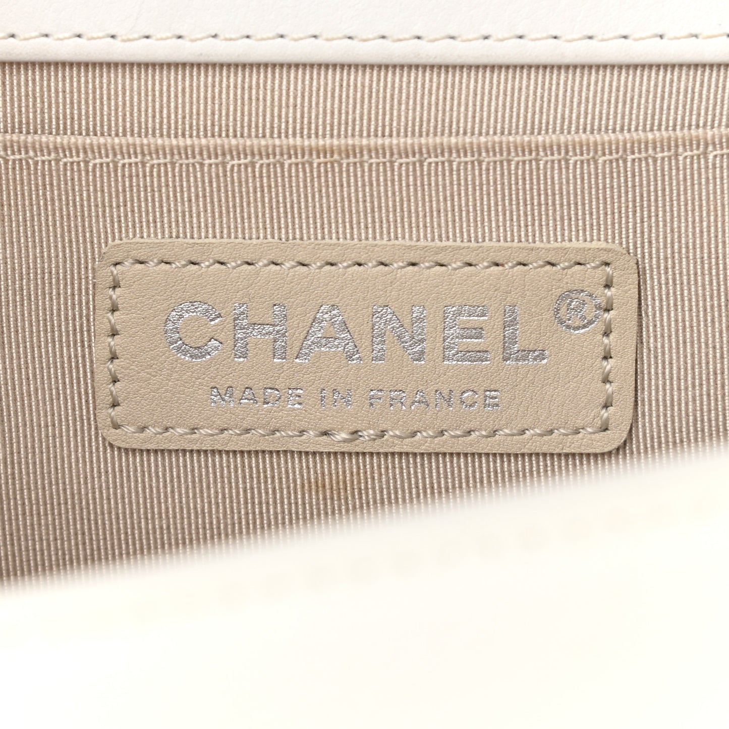 Patent Quilted Medium Boy Flap White