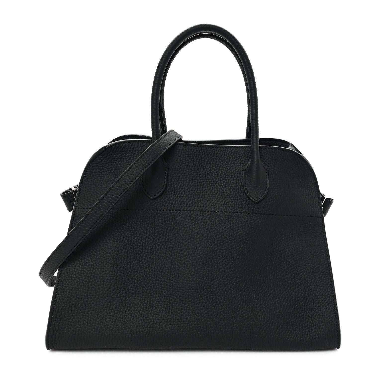 The Row Matte Grained Calfskin Soft Margaux 12 Black 1 of 10