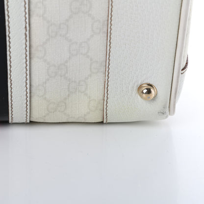 Gucci GG Plus Monogram Web Large Carry On Duffle Bag White 13 of 18