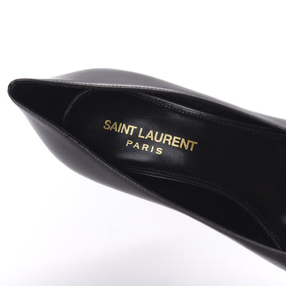 Saint Laurent Calfskin Bow Anais Pumps 36 Black 7 of 9