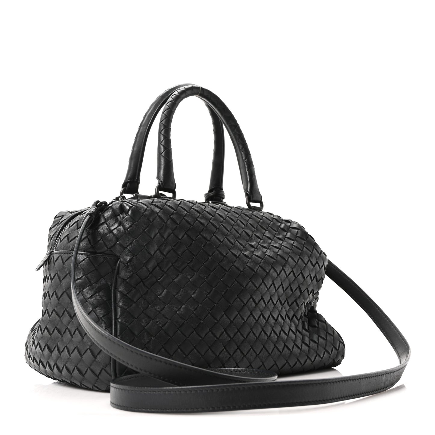 Nappa Intrecciato Boston Black