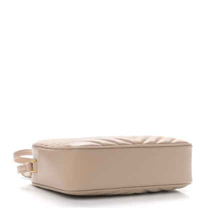 Saint Laurent Calfskin Matelasse Monogram Lou Camera Bag Dark Beige 4 of 11