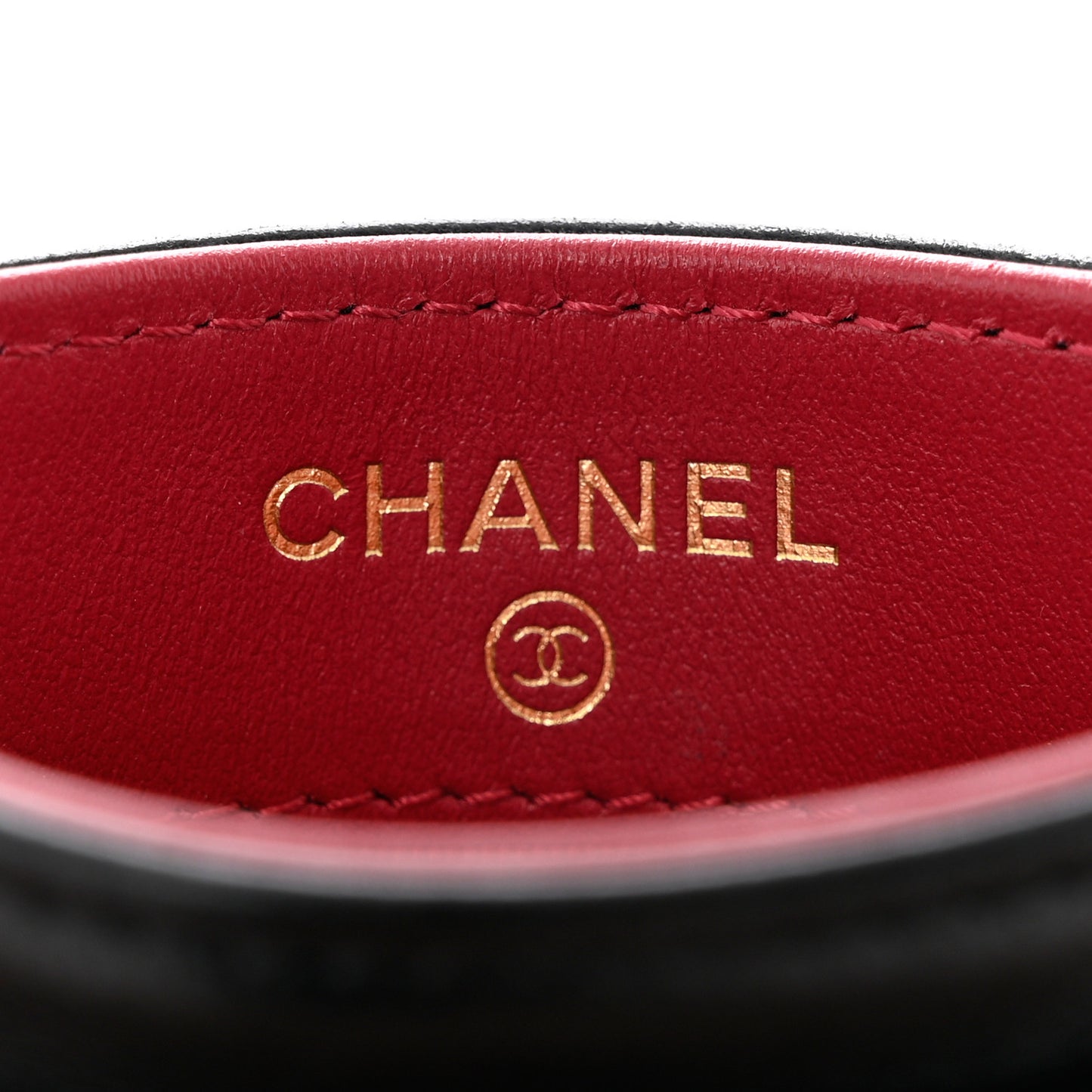 Lambskin Quilted Chanel 19 Card Holder Black