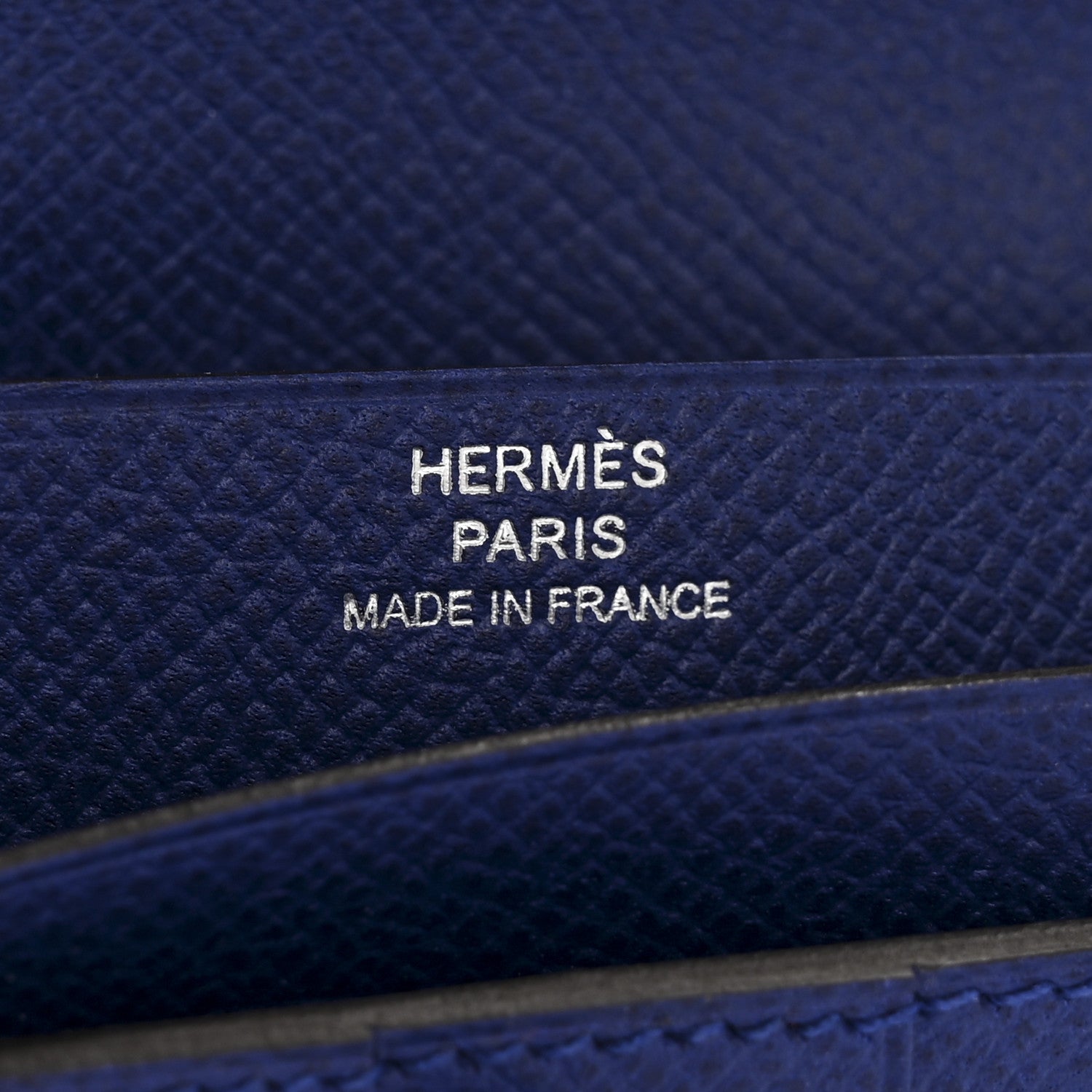Hermes Epsom Bearn Gusset Wallet Bleu Electrique 6 of 7