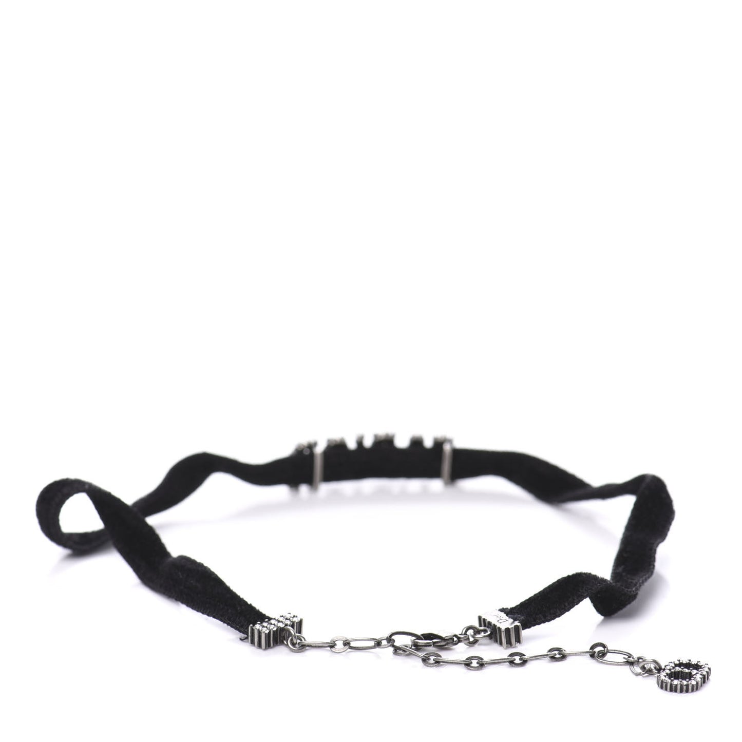 Velvet Crystal J’Adior Choker Necklace Black