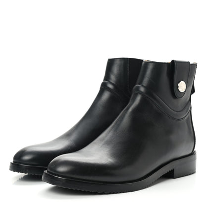 Hermes Waterproof Calfskin Womens Nedji Competition Boots 36 Black 3 of 9
