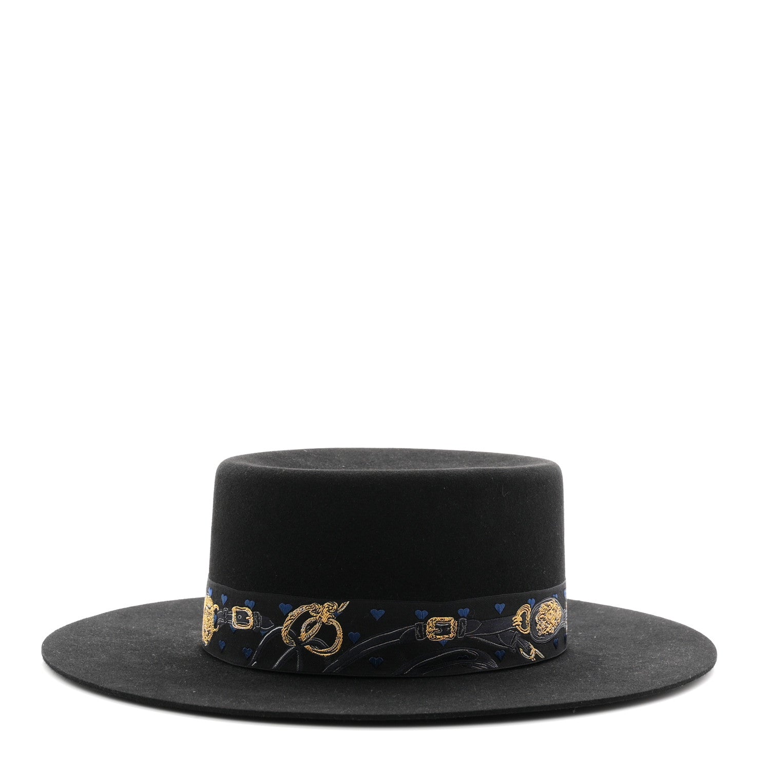 Hermes Rabbit Felt Dakota Love Hat 59 Black 4 of 16