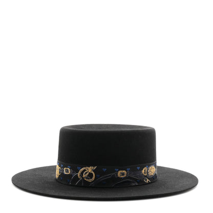 Hermes Rabbit Felt Dakota Love Hat 59 Black 4 of 16