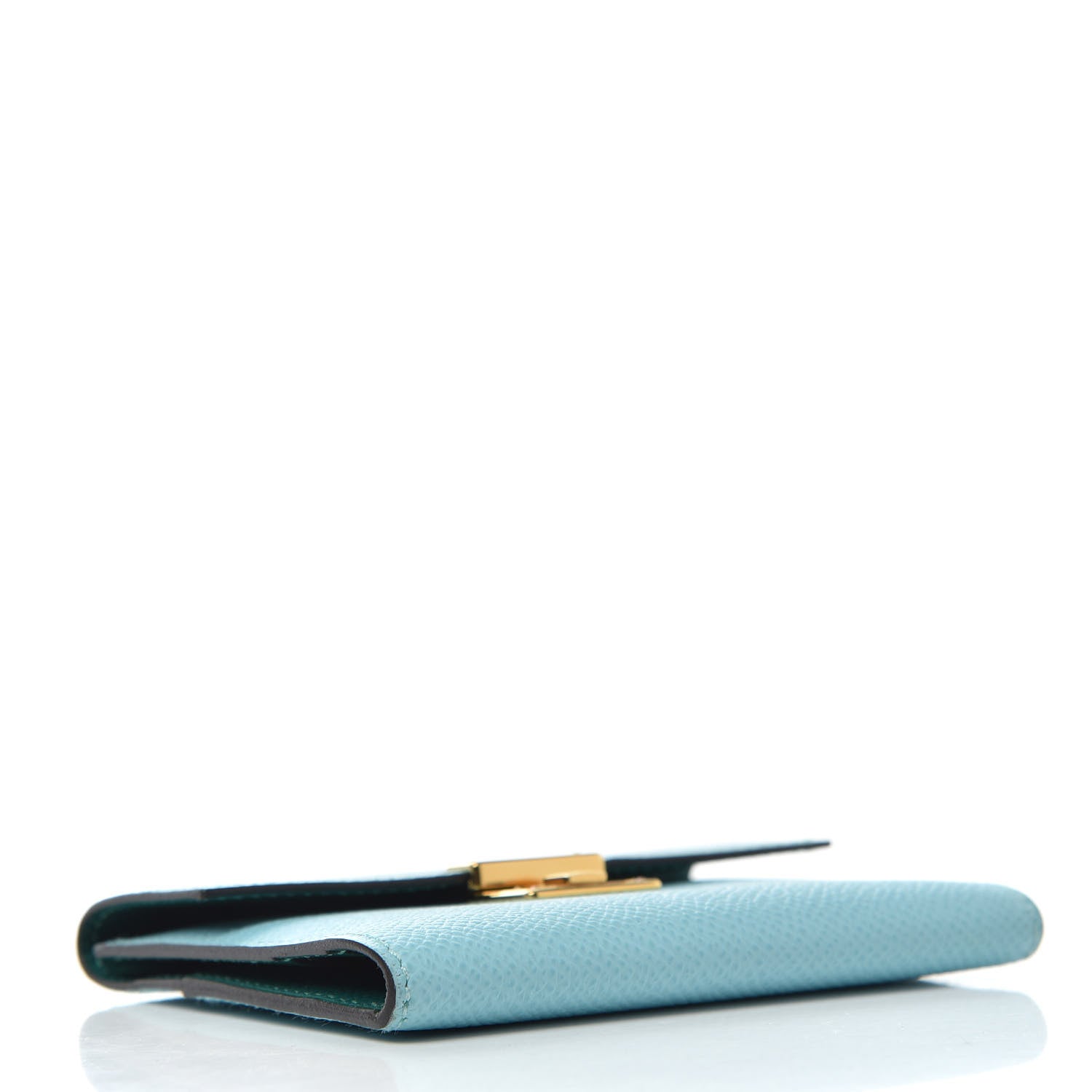 Hermes Epsom Clic Mini Card Holder Bleu Atoll Malachite 4 of 6
