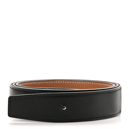 Hermes Box Togo 32mm Belt Strap 110 44 Black Gold 1 of 7