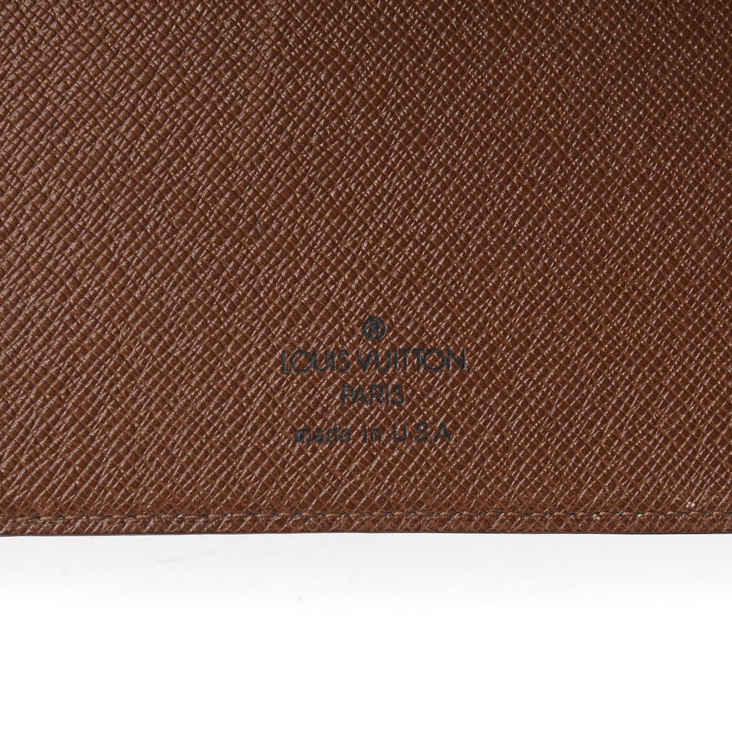 Monogram Checkbook Holder Wallet