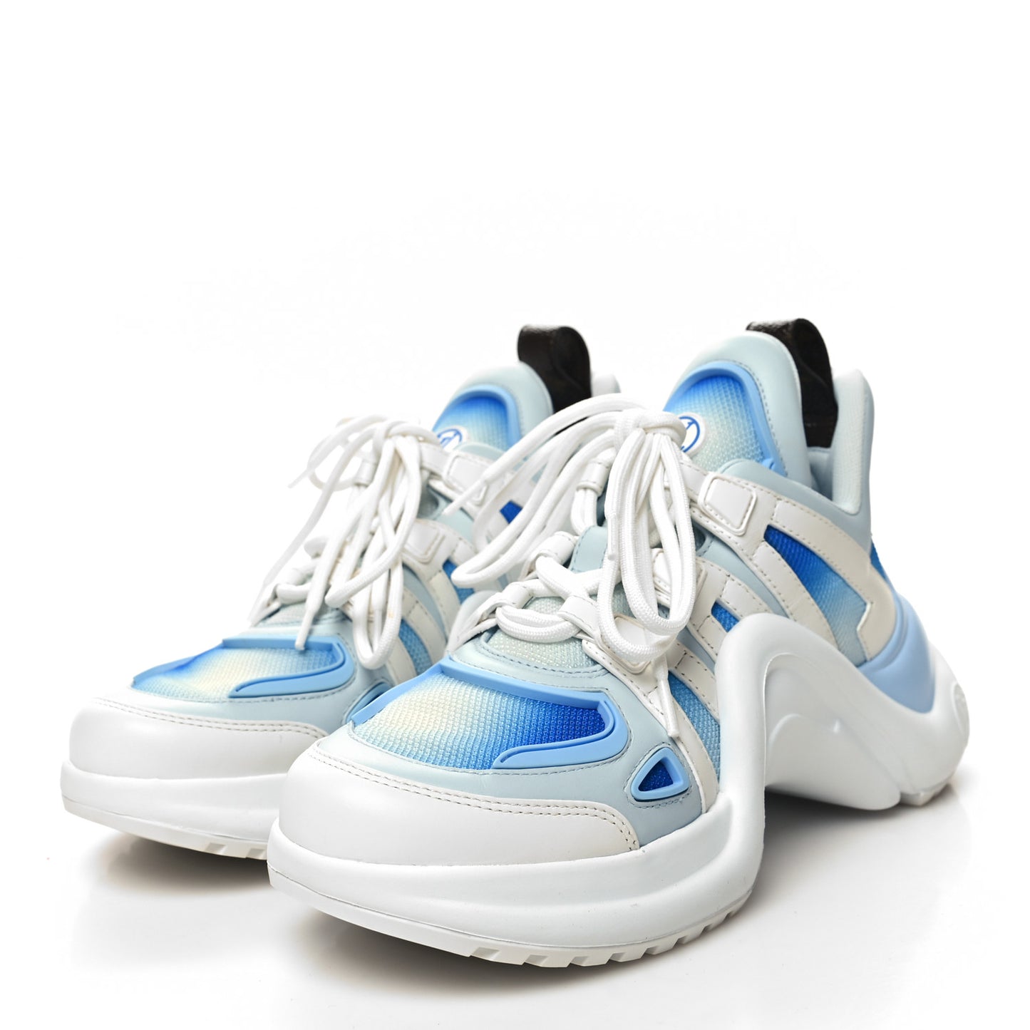 Calfskin LV Archlight Gradient Sneakers 37.5 Light Blue