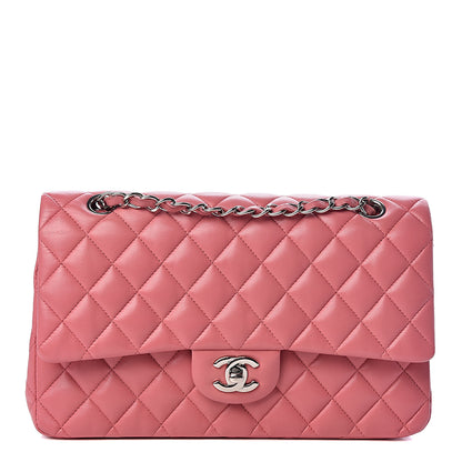 Chanel Lambskin Quilted Medium Double Flap Pink 1 of 10