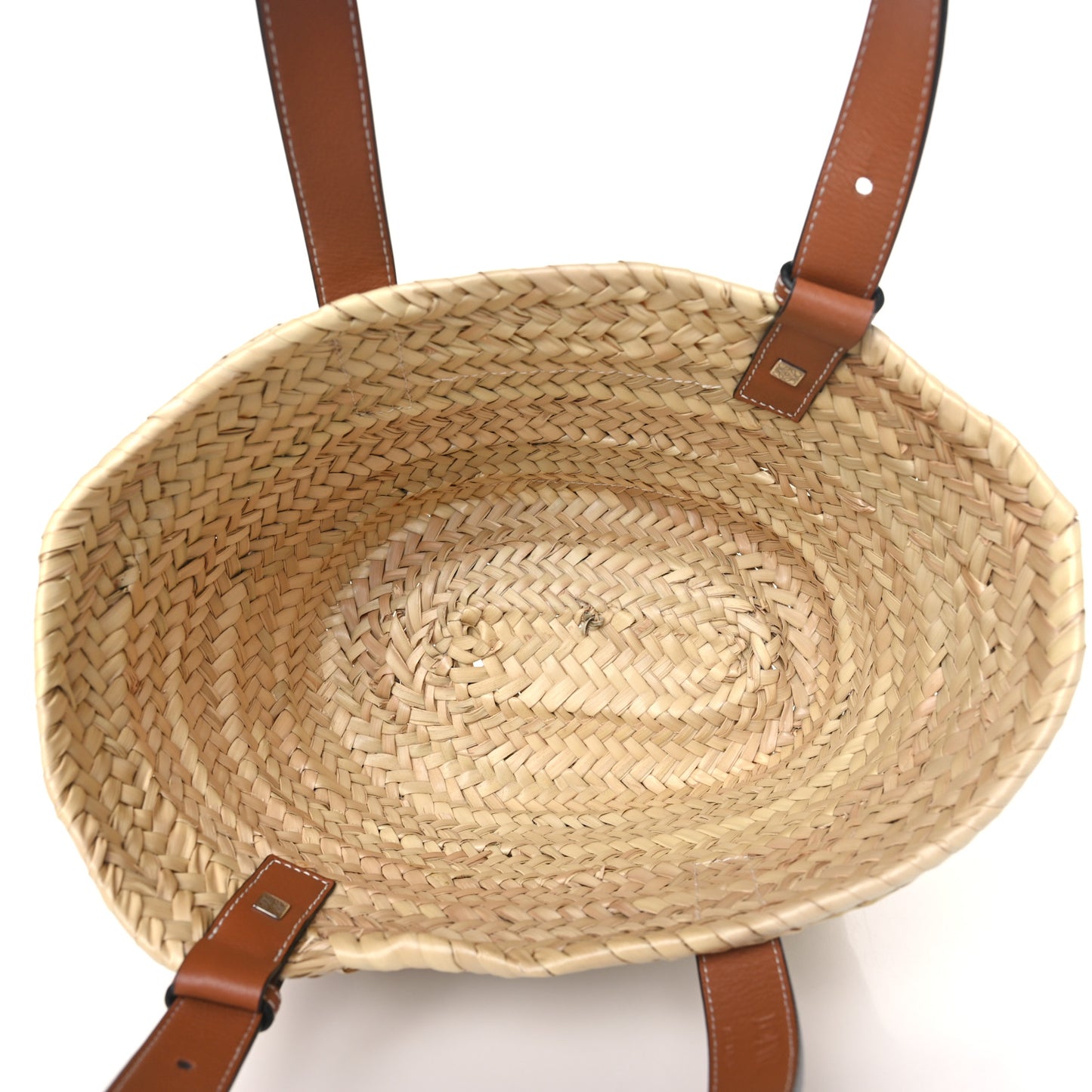 Raffia Small Basket Tote Bag Natural Tan