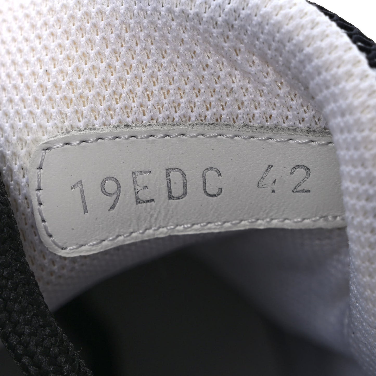 Technical Mesh Calfskin Mens B22 Sneakers 42 Silver Black White