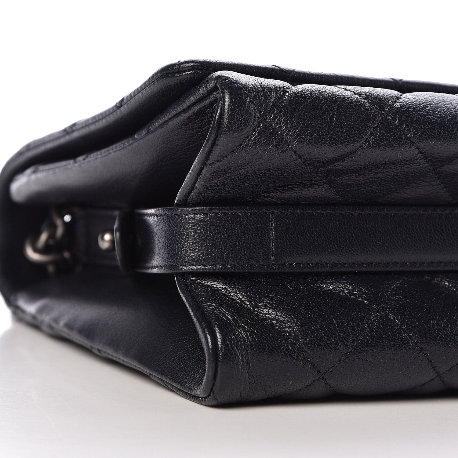 Chanel Goatskin Quilted Large City Rock Flap Navy 9 of 11