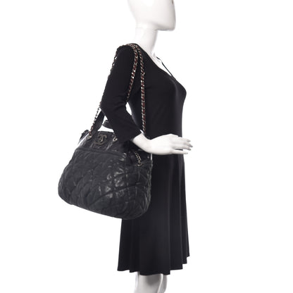 Chanel Iridescent Calfskin Large In the Mix Tote Black 2 of 9
