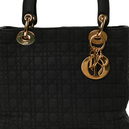 Christian Dior Nylon Cannage Medium Lady Dior Black 8 of 12