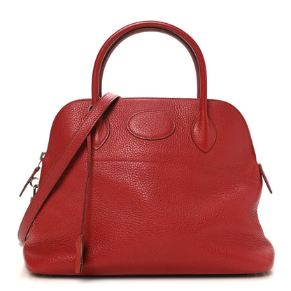 Hermes Taurillon Clemence Bolide 31 Rouge Garance 1 of 12