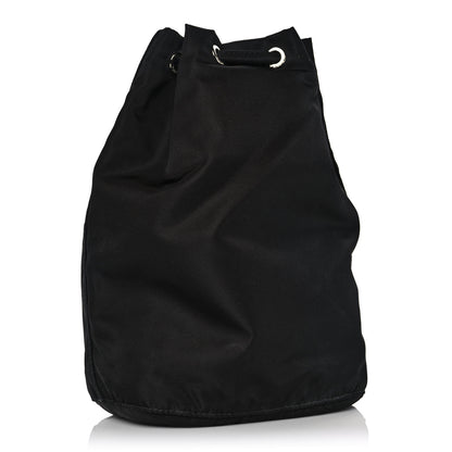 Prada Saffiano Tessuto Nylon Vela Bucket Wristlet Black 3 of 11