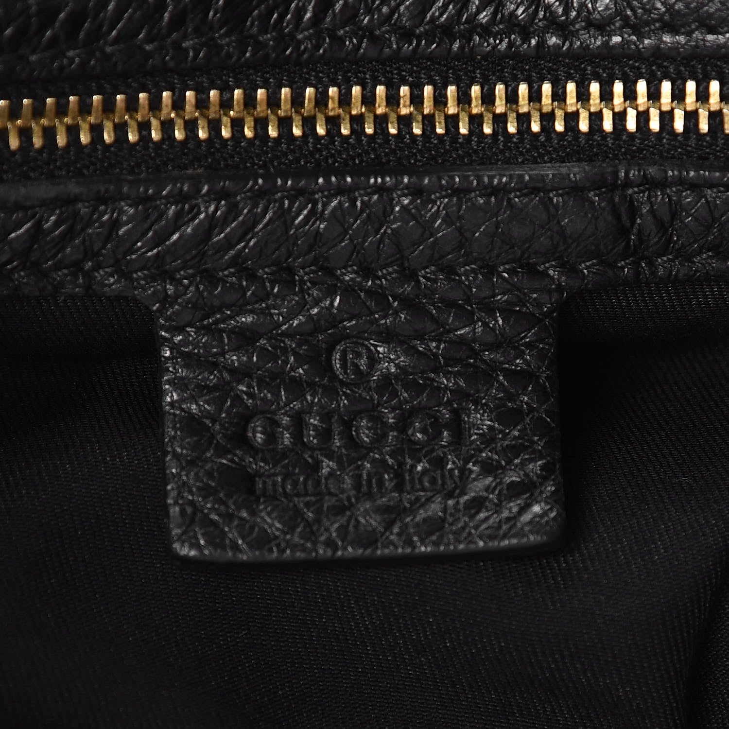 Gucci Calfskin Studded Large Pelham Tote Black 6 of 7