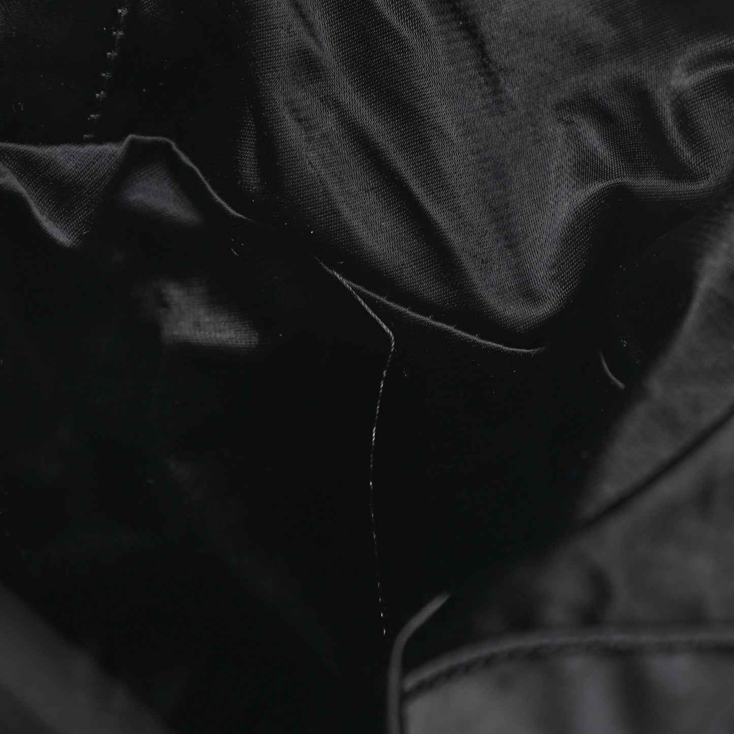 Nylon Grosgrain Large Lifestyle Pouch With Foldable Tote Black