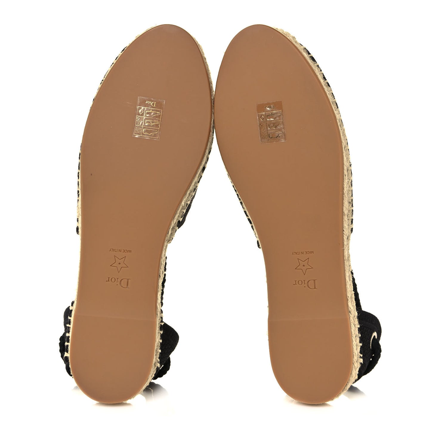 Canvas Embroidered Granville Ankle Tie Espadrilles Flats 42 Black