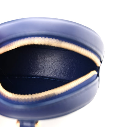 Loewe Calfskin Inflated Anagram Cookie Zip Coin Case Blue 5 of 10