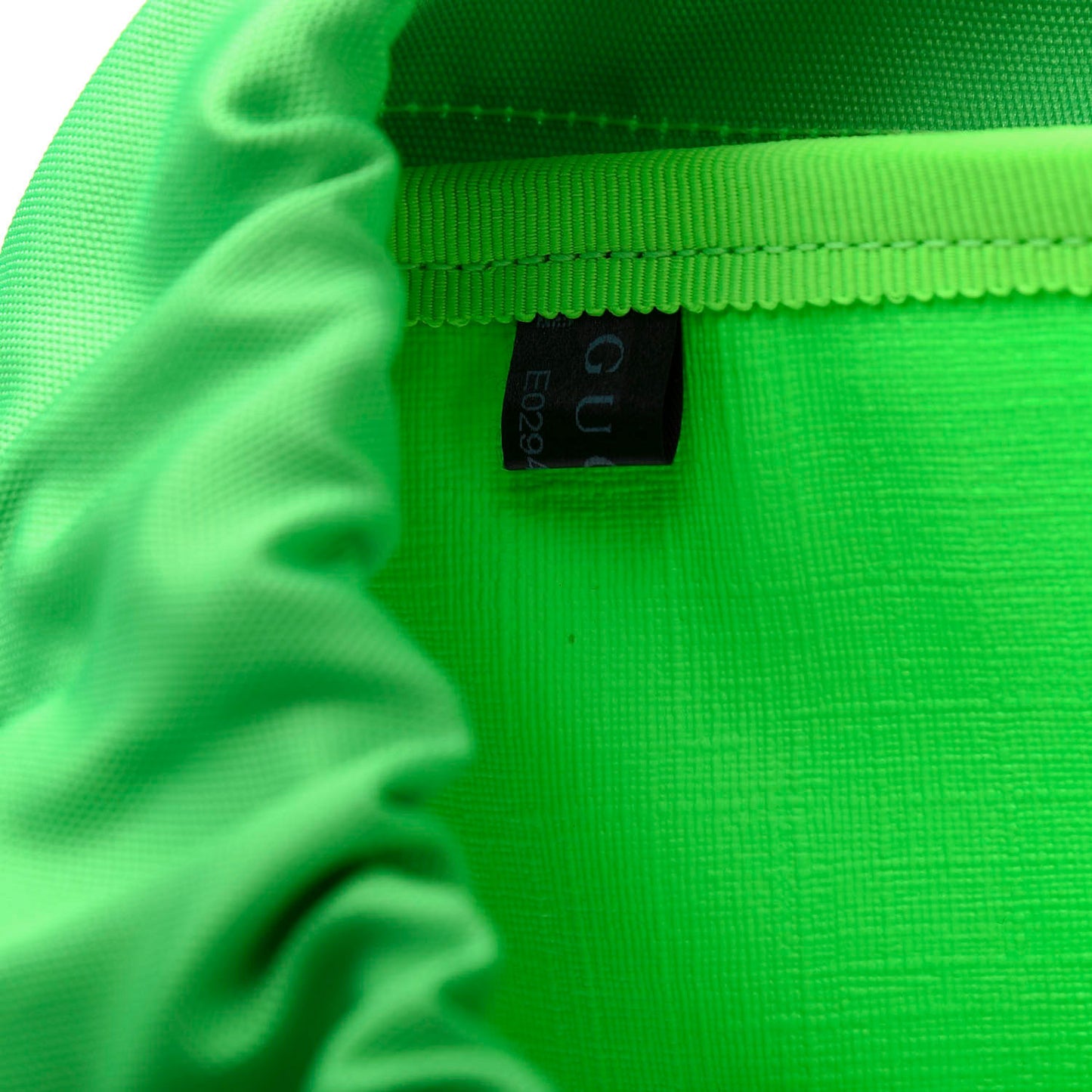 PVC Floral Double Buckle Backpack Fluo Green