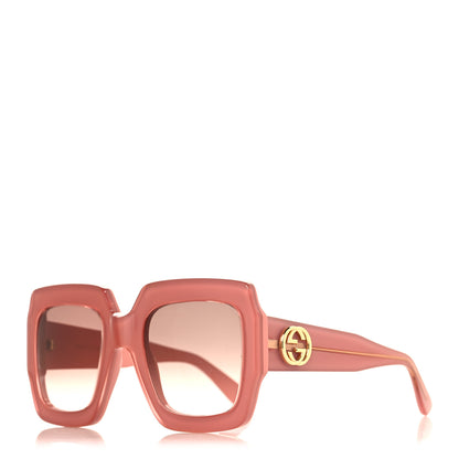 Gucci Square Frame GG0178S Sunglasses Rose Brown 1 of 6
