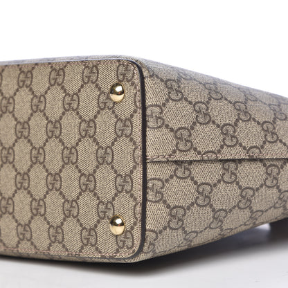 Gucci GG Supreme Monogram Medium Zippered Bucket Tote Beige Tuscany 9 of 10