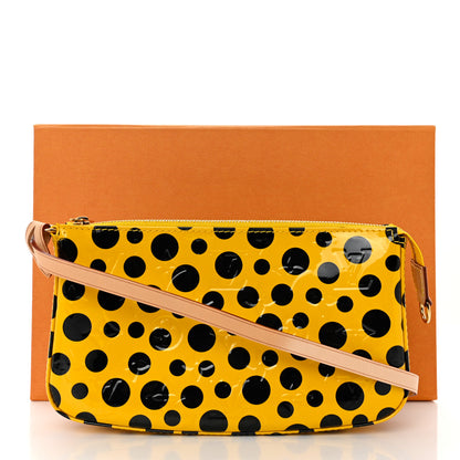 Louis Vuitton Vernis Kusama Infinity Dots Pochette Accessories Yellow 8 of 8