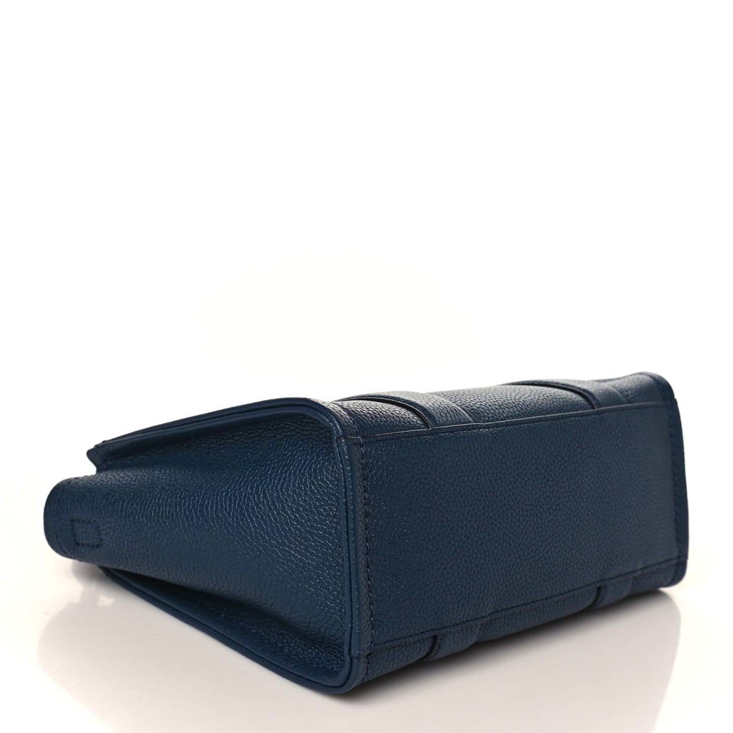 Grained Calfskin Small The Tote Bag Blue Sea