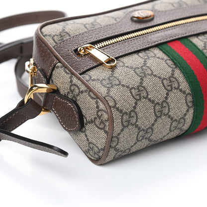 Gucci GG Supreme Monogram Web Mini Ophidia Shoulder Bag Brown 7 of 8