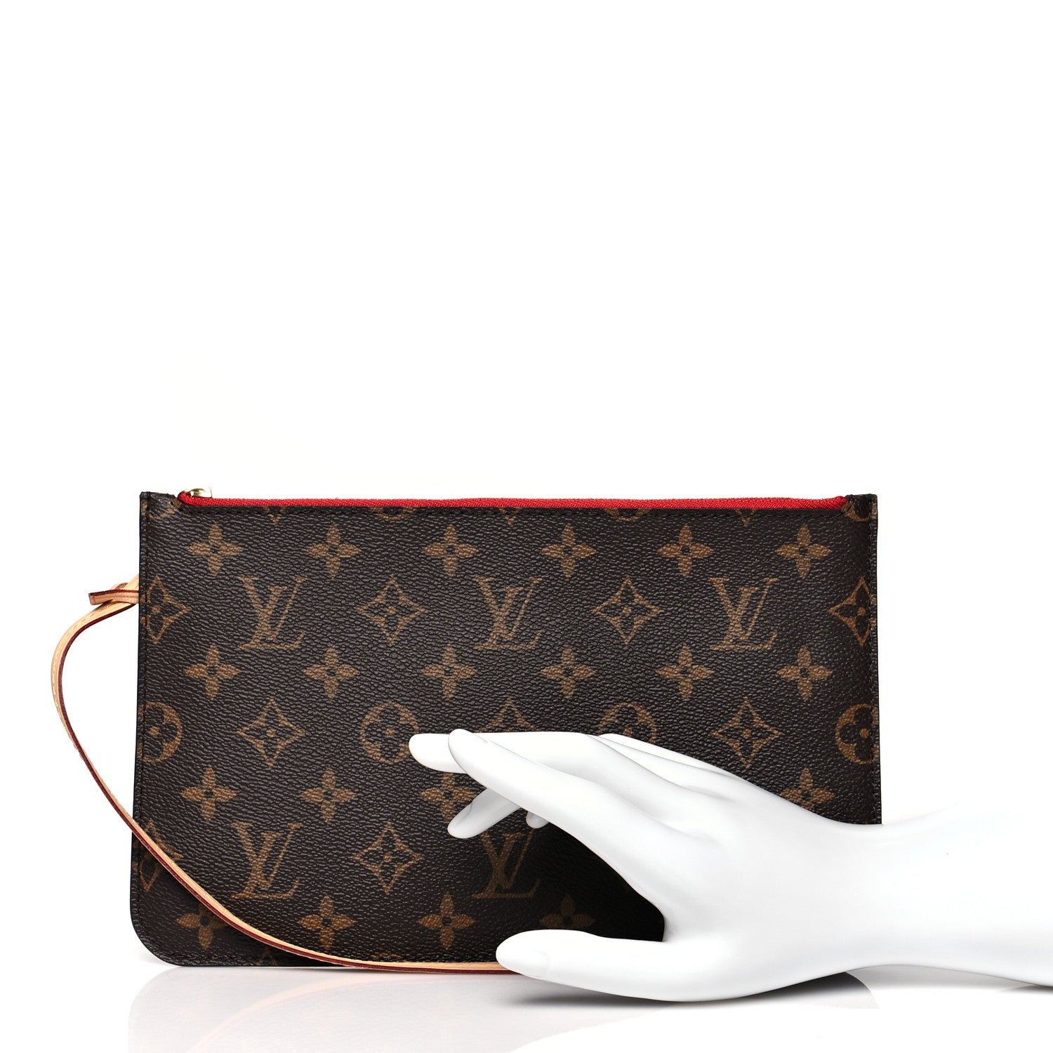 Louis Vuitton Monogram Neverfull MM GM Pochette Cherry 2 of 7