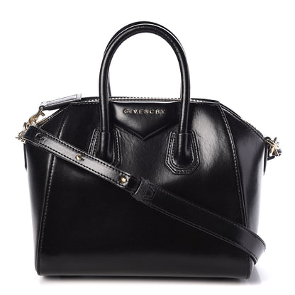 Givenchy Shiny Lord Calfskin Mini Antigona Black 1 of 12
