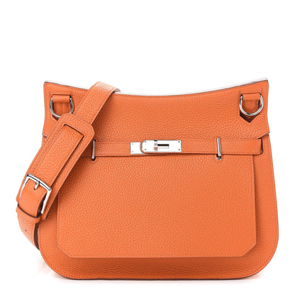 Hermes Taurillon Clemence Jypsiere 28 Orange 1 of 9
