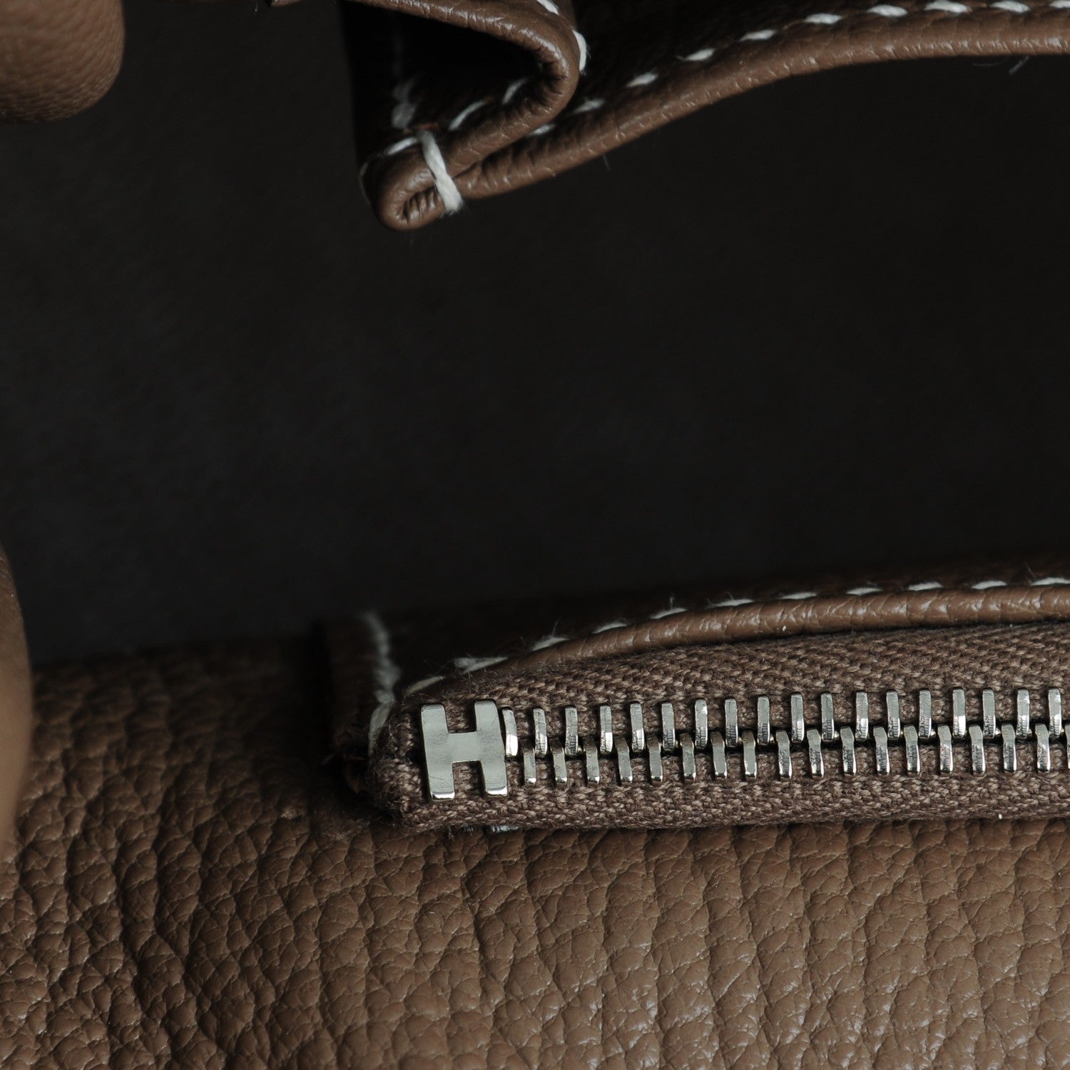 Hermes Taurillon Clemence Jypsiere 34 Etoupe 9 of 9